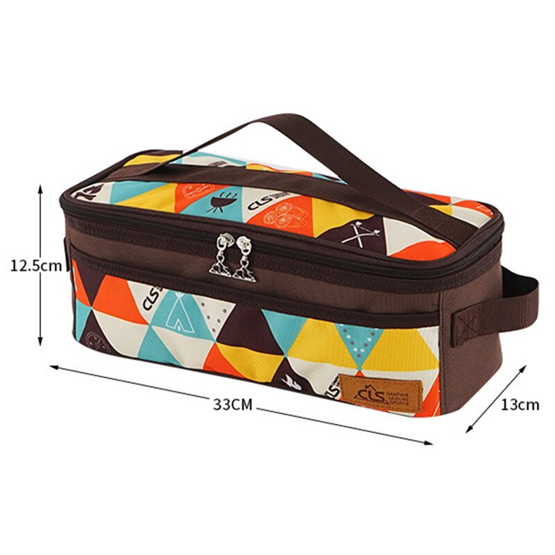 Sac de rangement pour ustensiles de cuisine de camping en plein air, barbecue, vaisselle, voyage, cosmétiques, trousse de toilette portable, organisateur de placard, bagages, sacs ziplock