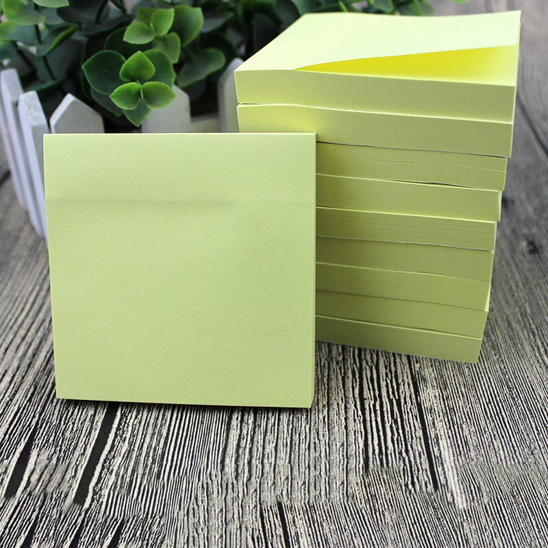 100 Sheets Cute Kawaii Sticky Notes Memo Pad Stationery Pads Notepad It Stationary office accessories Note papeleria Posted: Yellow