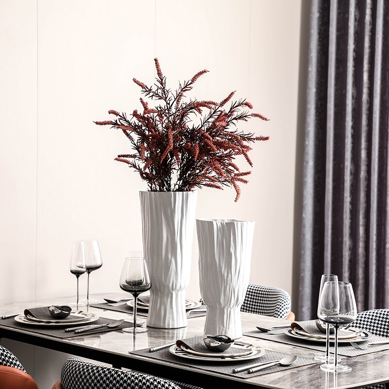 Luxury Black And White Geometric Lines Portrait Bone China Dinnerware Set Porcelain Western Plate Dish Home Decor Wedding