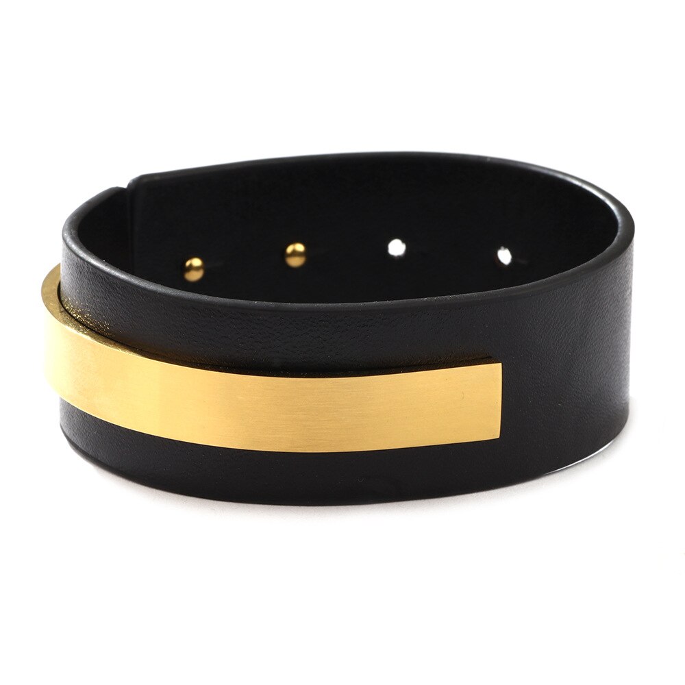 Alligator Charme Leder Armbinde für Frauen Gold edelstahl U bilden Femme Breite Armbänder Armreifen Schmuck