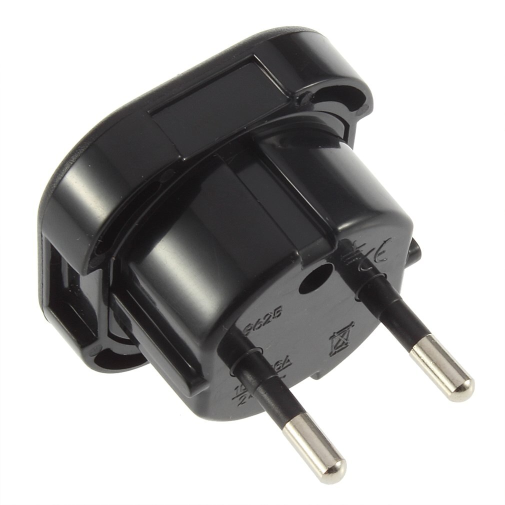 Universal 2 Pin AC Power Plug Adaptor Connector Travel Power Plug Adapter UK to EU Adaptor Converter ;
