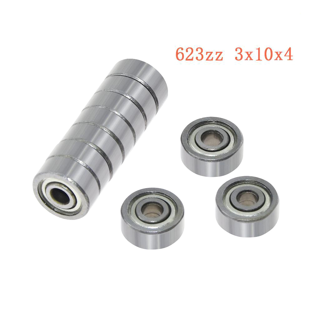 10 pièces 626ZZ/624ZZ/623ZZ/688ZZ roulement à billes 6x19x6mm en acier Miniature à haute teneur en carbone simple rangée roulement à billes 625ZZ et imprimante 3d