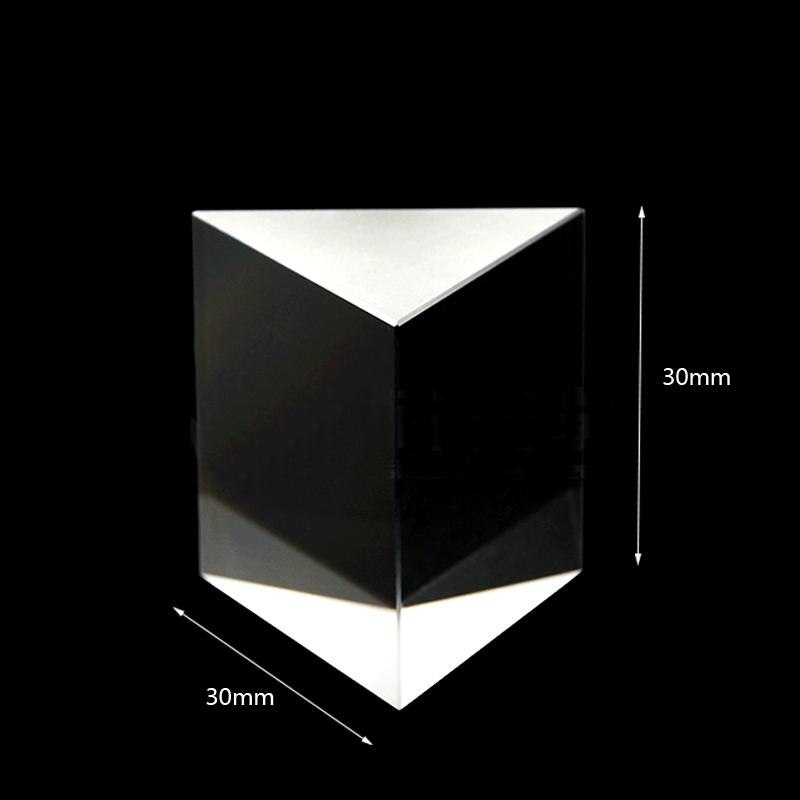 30x30x30mm Optical Glass Prisms Equilateral Triangle Right Angle K9 Prisms Lens
