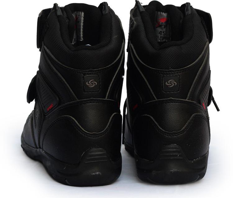 Soft Motorcycle Boots Biker Waterproof Speed Motorboats Men Motocross Boot Non-slip Motorbike Riding Shoes protection botas moto