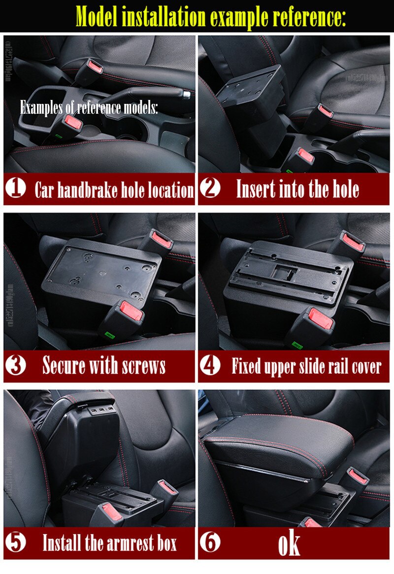 Para ford focus 2 caixa de apoio de braço mk2 acessórios do carro peças retrofit nanterior ford focus 2 caixa de apoio de braço do carro centro caixa armazenamento usb