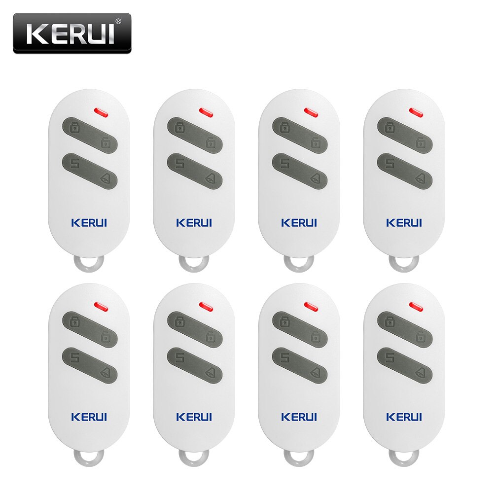 KERUI-Control remoto portátil inalámbrico RC532, controlador de 4 botones para KERUI G18 G19 W1 W2 K7, sistema de alarma de seguridad para el hogar: 8pcs