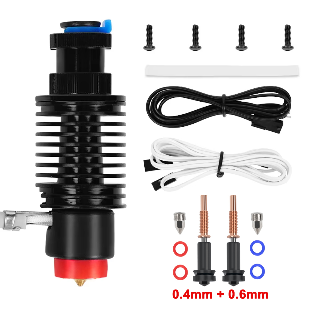 Kit de extrusión de calefacción de cerámica E3D Revo, termistor 104NT, calentador de calentamiento rápido, Kit Hotend de núcleo para impresora 3D E3d V6 Voron End: YELLOW
