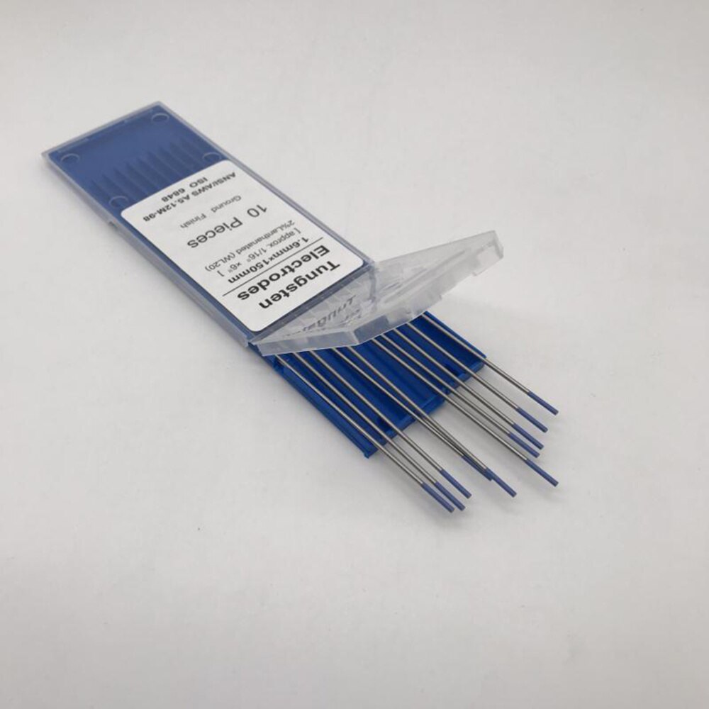10pcs/1 Bag TIG Welding Tungsten Electrodes 2% Lanthanated WL20 Tungsten Electrode Welding Rods (1.0MM x150MM): Silver 11 1