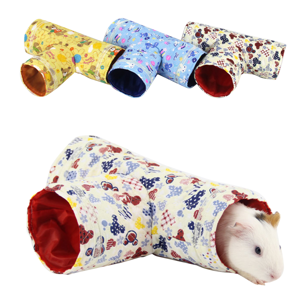 Pequeños animales, conejillo de indias, tubos de juguete en forma de T, mascota hámster, túneles de juguete, casa jugando, casa, mascota, tubos, cama, nido para conejos, hurones