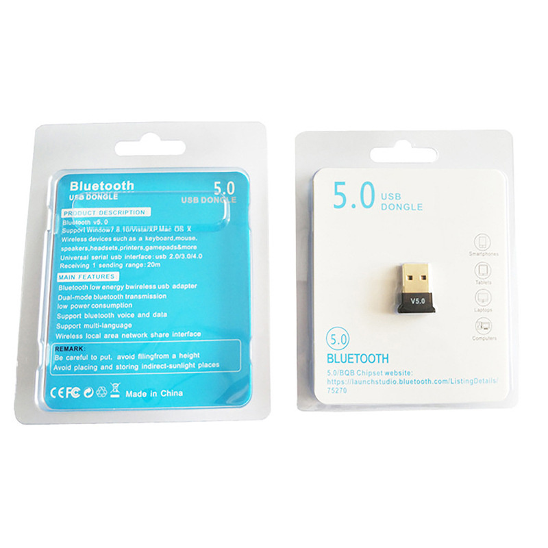 USB Bluetooth Adapter 5.0 Computer Wireless Bluetooth 5.0 Audio Receiver Transmitter Win8/10/11 Drive free
