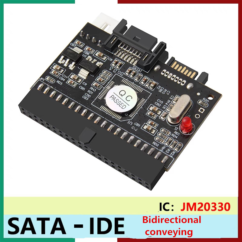 Tarjeta adaptadora IDE a SATA Convertidor SATA a IDE conversión bidireccional 100/133 Adaptador de disco duro/CD/DVD para PC