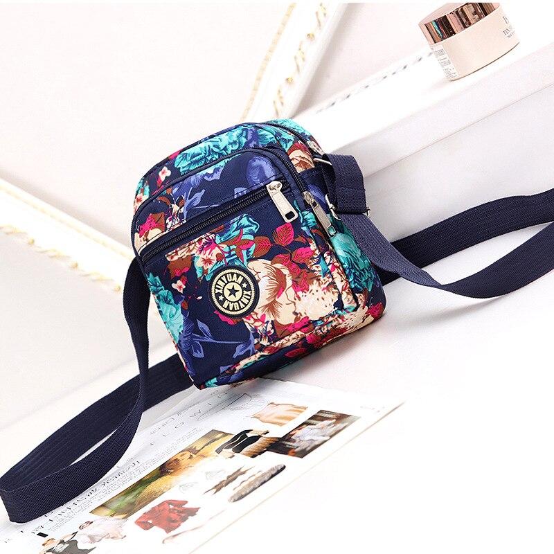 Women's Canvas Single Shoulder Bag Women's Bag Nylon Leisure Cross Small Bag Manufacturer Korean Multi-layer: COLOR6