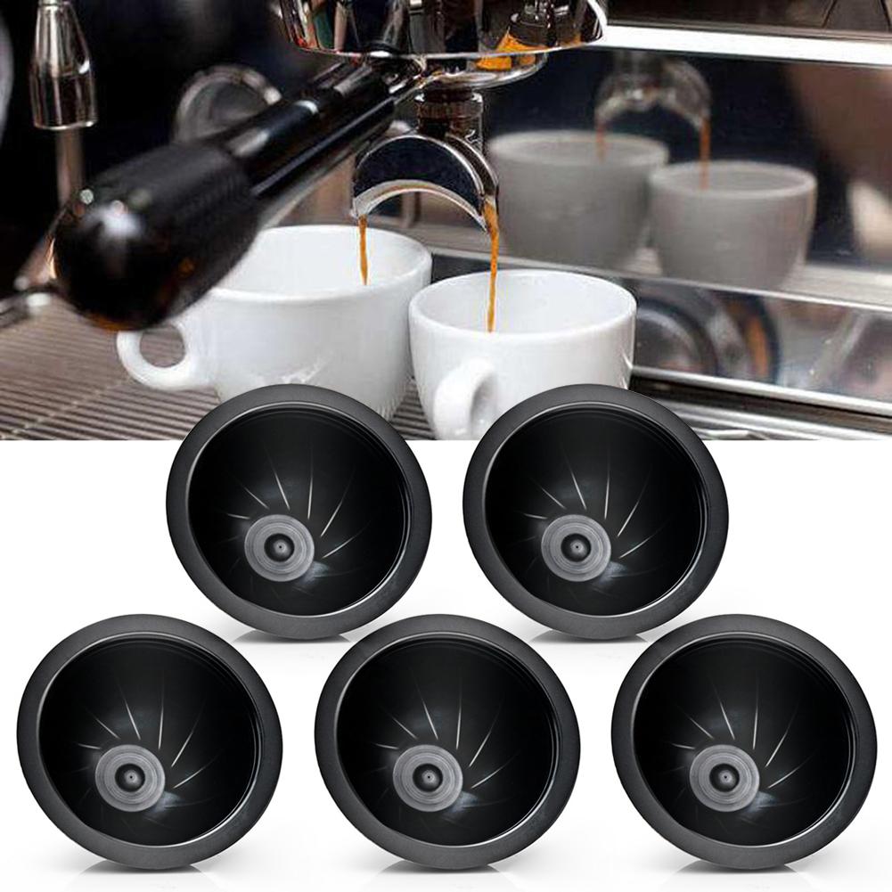 5 Stks/set Keuken Restaurant Wegwerp Hervulbare Koffie Filter Cup Capsule Voor Nespresso Vertuo