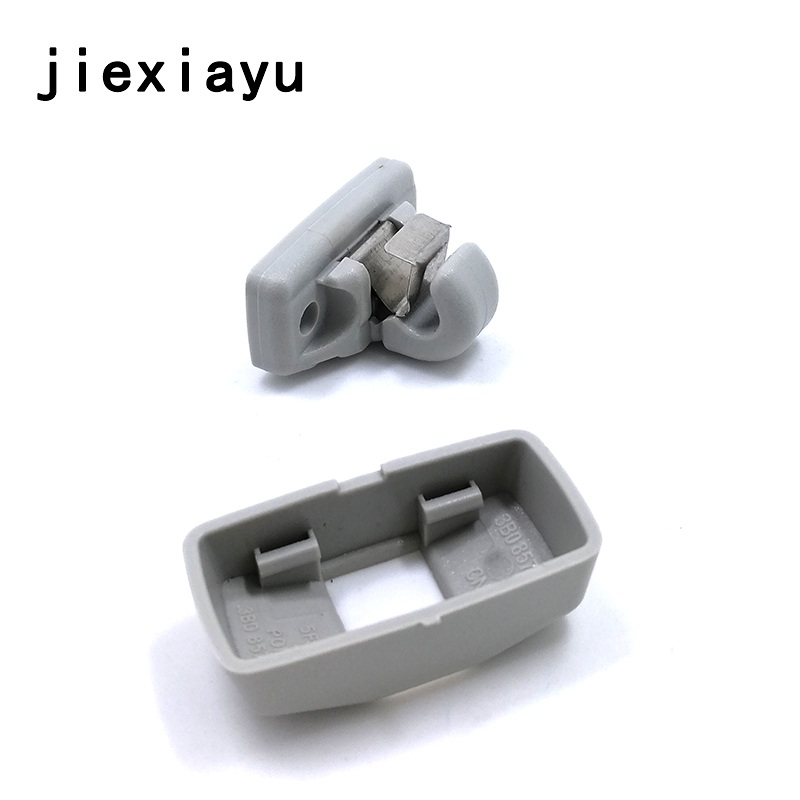 2 stks OEM grijs zonnekleppen haken Voor Golf Passat Beetle Bora Sharan Fabia Octavia 3B0 857 561 B 82 v 3B0857561 B Y20 3B0 857 561 B