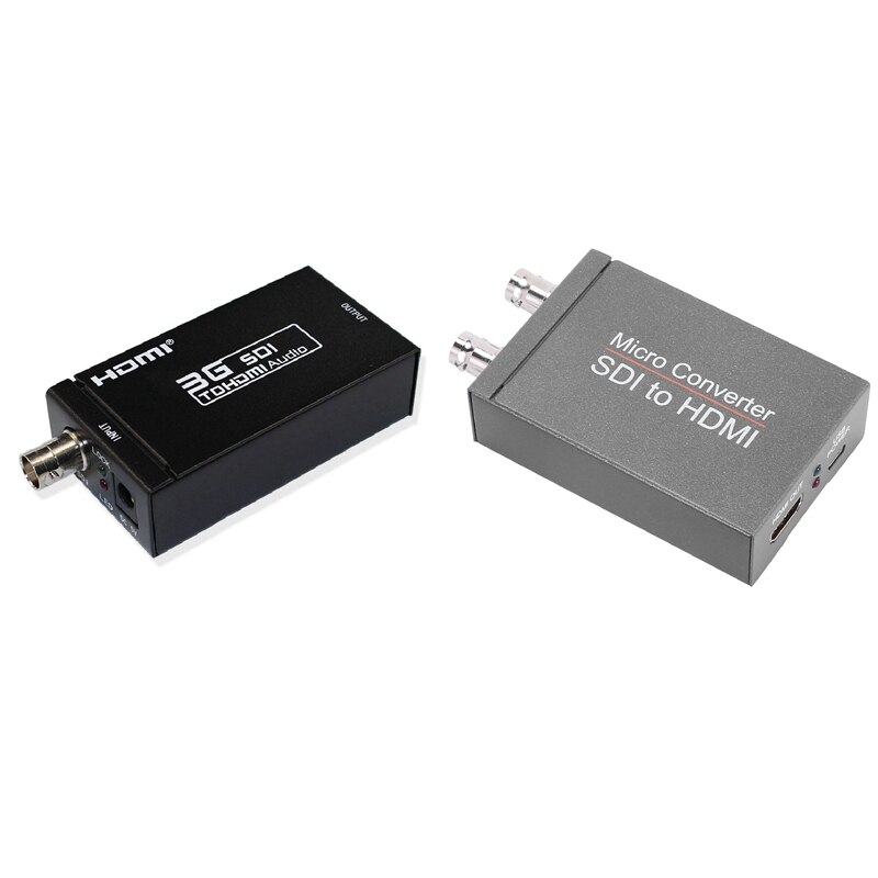 1 Pcs 3G SDI To HDMI Converter 1080P HDTV Audio Video Adapter &amp; 1 Pcs SDI To HDMI Mini 3G HD SD-SDI Video Mini Converter