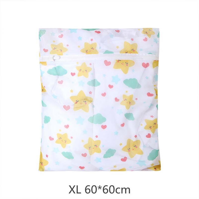 Sterren Afdrukken Machine Wassen Waszak Ondergoed Beha Sokken Waszak Polyester Mesh Wasserij Organisator Voor Vuile Kleren: XL 60-60cm