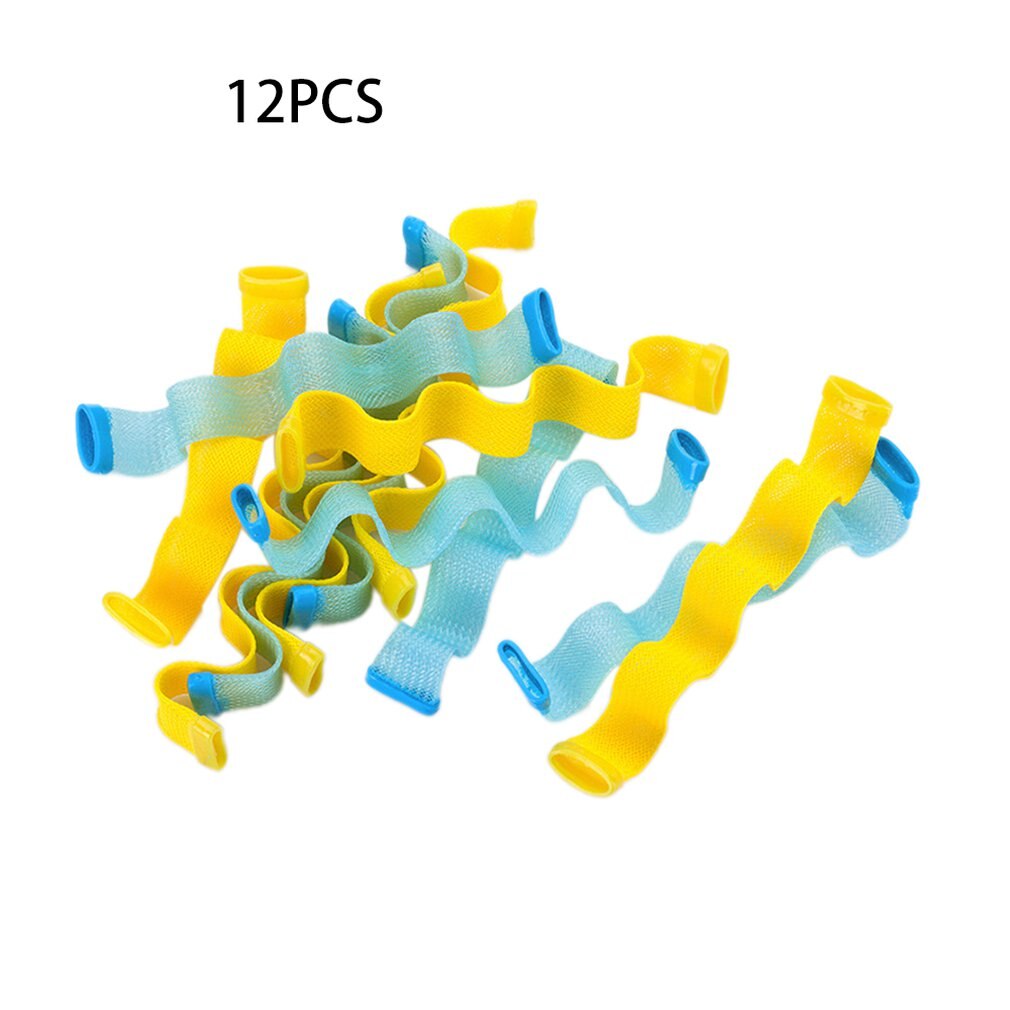 Magiczne loki narzędzie 12 szt. Lekka spiralna konstrukcja rolki grzebień robić włosów trwała stylizacja włosów plastikowa rolka wodna lokówka robić włosów: 01
