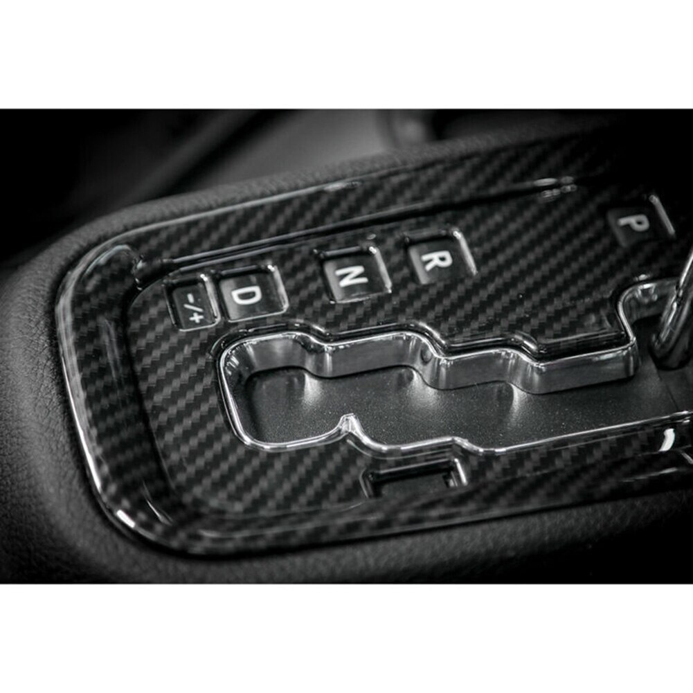Kulfiber gearskifte panel ramme dekoration cover trim til jeep wrangler jk + dekorere charmerende luksus levende