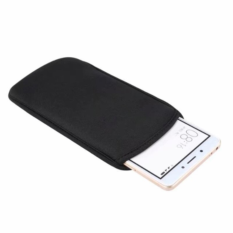 Sac de protection noir en néoprène pour Xiaomi Mi Max Mimax 2, sacoche de grande taille pour téléphone, housse de protection universelle pour Honor note 10, 6.4 pouces