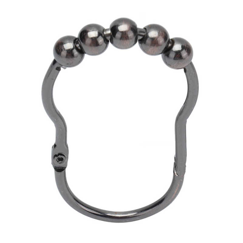 Curtain Rings Low Noise Heavy Duty Curtain Rings and Hooks Rust Resistant for Shower Curtain Rod