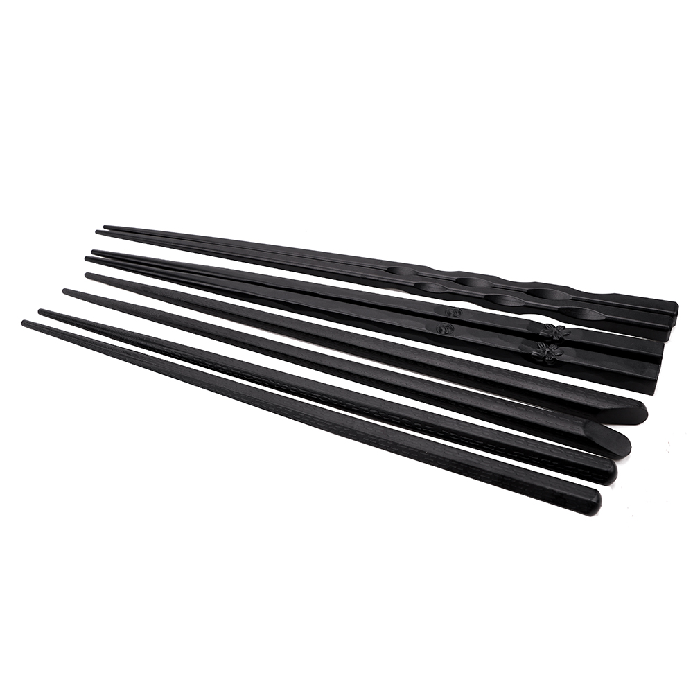 Chinese Chopstick Learner Japanese Chopsticks Reusable 1 Pair Sushi Chop Sticks Set Non-Slip Alloy