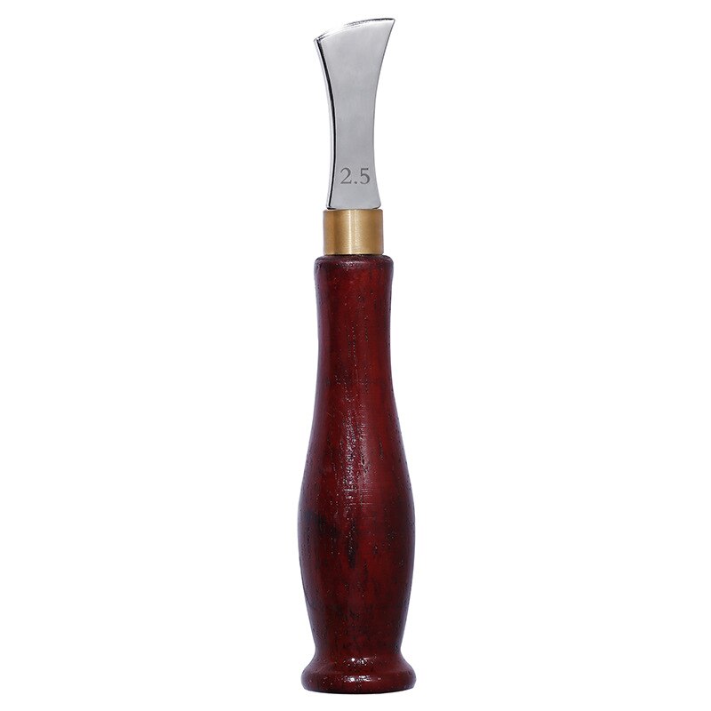 Outil de rainage des bords en cuir 1/2/2.5MM | Lame en acier inoxydable, rainure peu profonde, ligne de presse, finition polie, bord de marquage du tranchant de presse