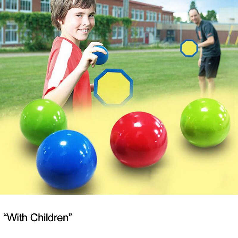 Vara bola de parede bola de descompressão bola pegajosa squash bola de sucção brinquedo de descompressão pegajoso alvo bola captura jogar bola crianças brinquedos