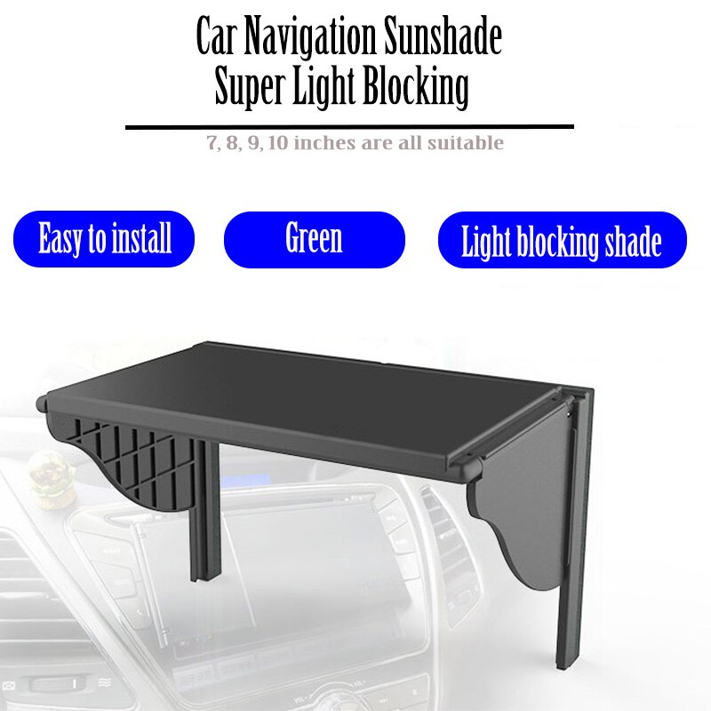 Pantalla de navegación GPS para coche, visera solar compatible con 7, 8, 9 y 10 pulgadas, parasol para salpicadero Central de coche, pantalla de navegación GPS