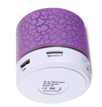 ZK22 LED Mini haut-parleur Bluetooth Speaker Wireless Portable Speakers Soundbar Subwoofer Music center powerful Music speaker: PU