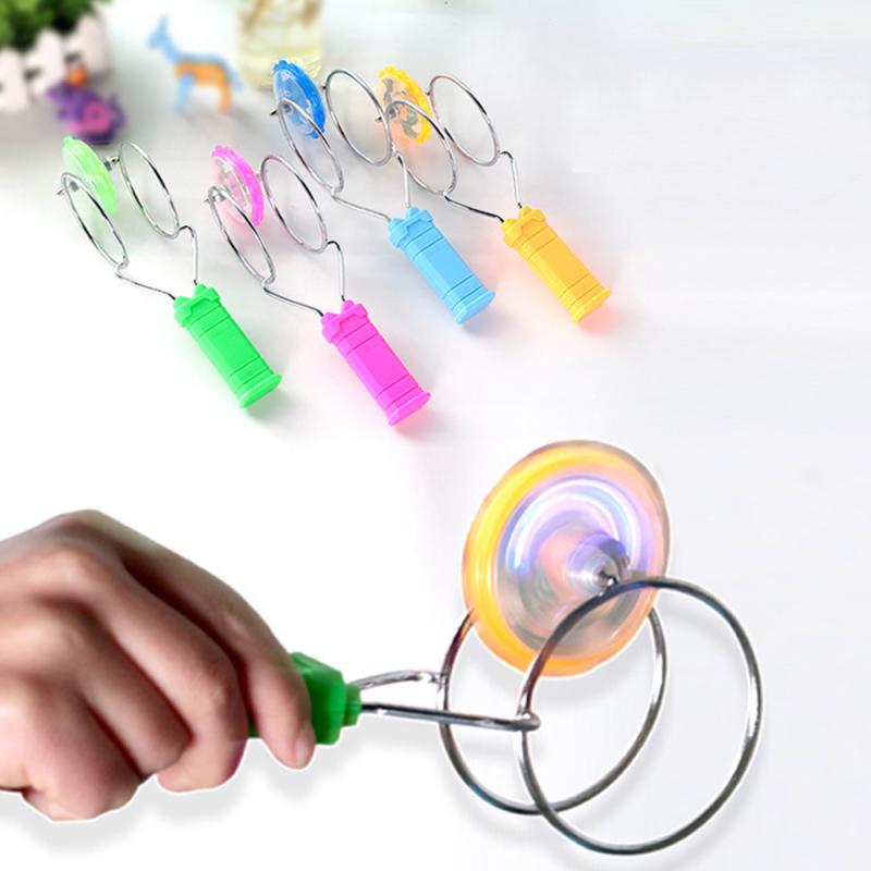 Knipperende Gyroscoop Tol Magnetische Gyro Wiel Spoor Speelgoed Led Licht Gyroscopische Speelgoed Voor Kinderen Klassieke Speelgoed