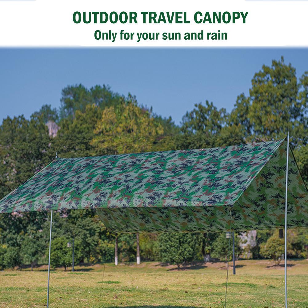 Tourist awning canopy tarpaulin tent shade ultralight garden canopy parasol outdoor camping hammock waterproof camouflage shelter