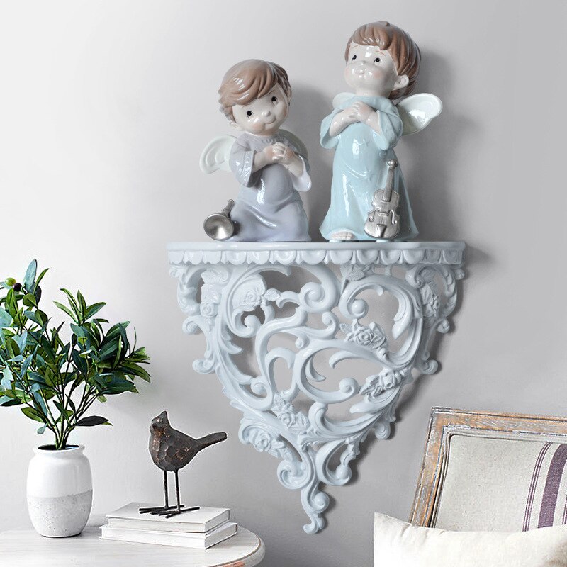 European style wall decoration wall decoration wall shelf rack background wall hanging crafts