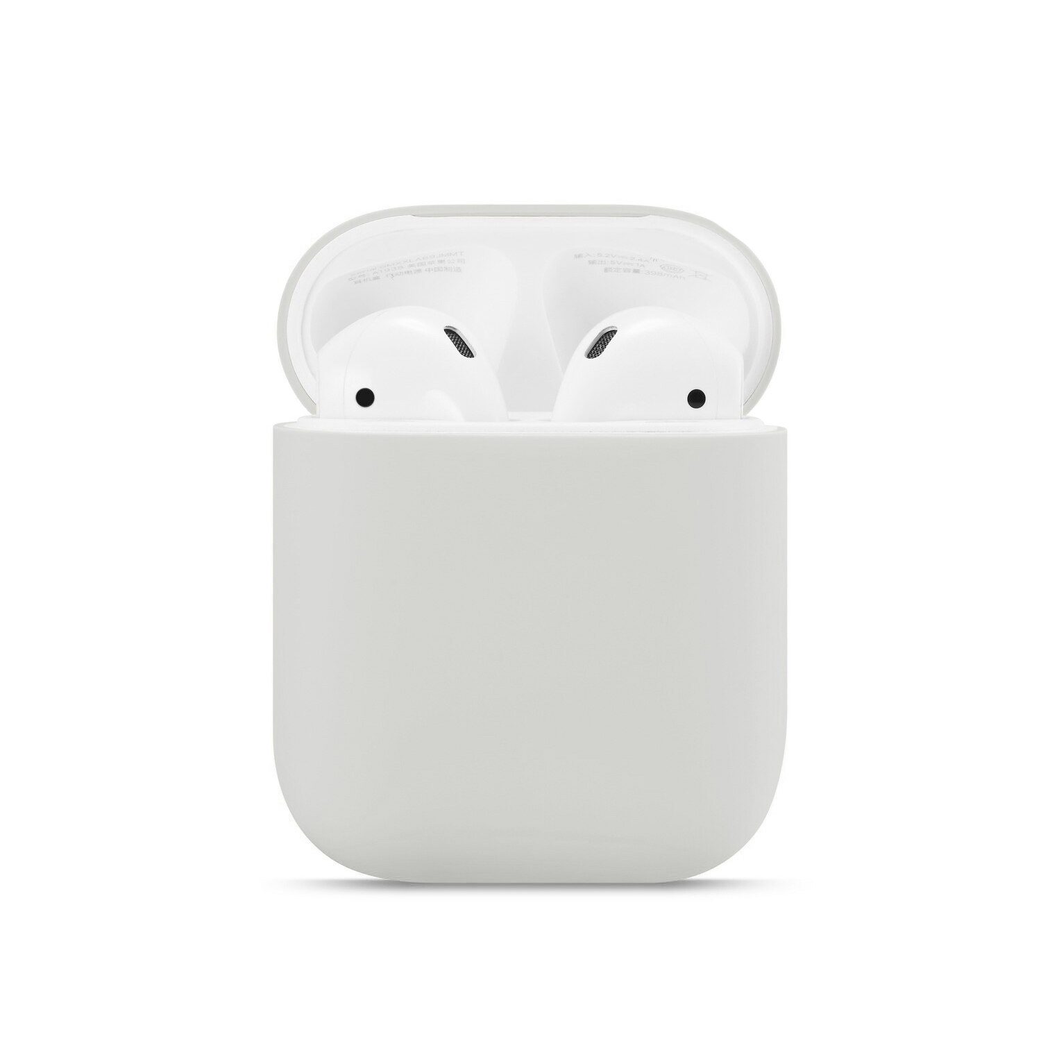 Kjoew Solid Color Silicone For AirPods Case Cover For Apple Wireless Earphone Protective Case Earphone Protective Earphone Case: LGY