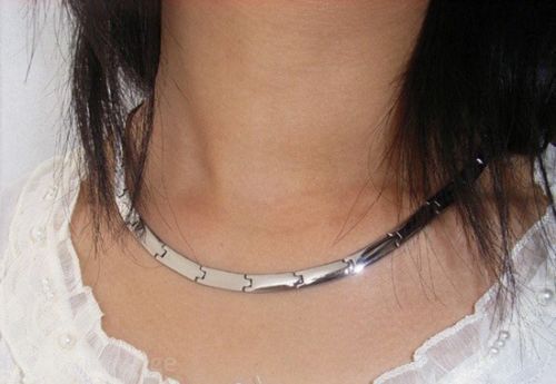 Hapiship Men/Women 270 Germanium Energy 316L Stainless Steel Therapy Power Necklace Birthday TG0-270