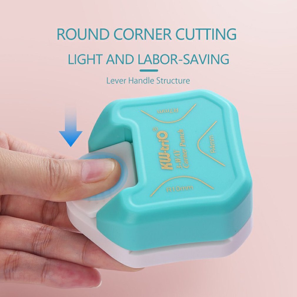 3 In1 Mini Corner Trimmer Corner Durable Rounder Punch Round Corner Trimmer DIY Paper Cutter Card Scrapbooking Punch