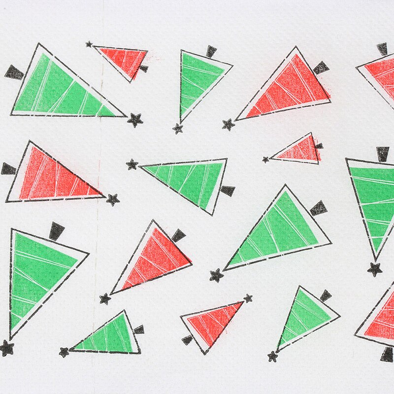 Multipurpose Christmas Pattern Floral Roll Paper Merry Christmas Toilet Paper Printing Household Goods Year decorations