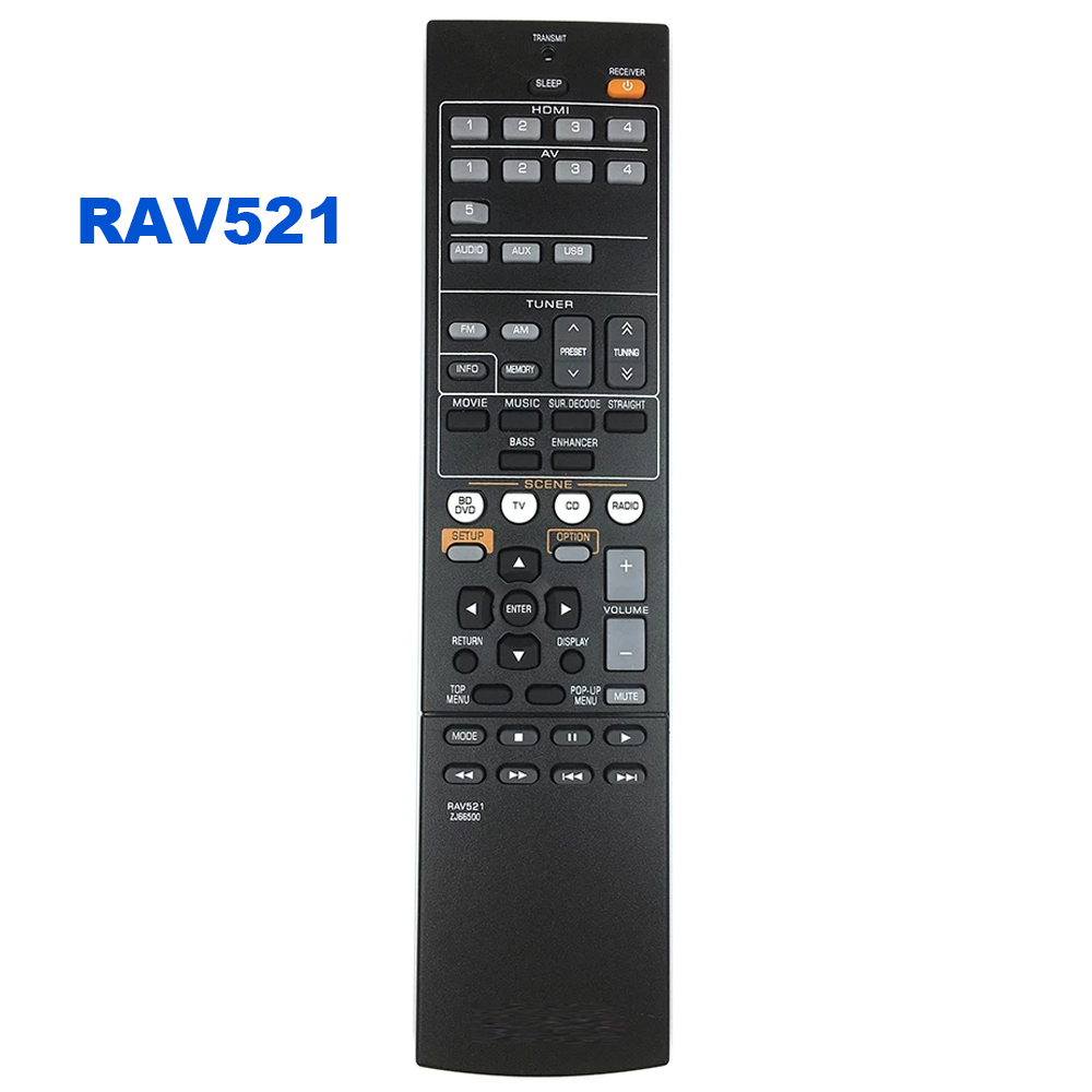 RAV491 ZF30320 Remote control For YAMAHA RAV494 HTR-4066 RX-V475 AV Receiver Radio RX-V375 ,RAV521 For RXV377 RXV377BL: RAV521