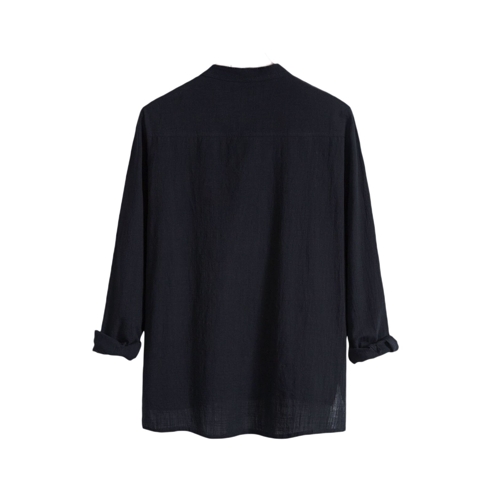 Mannen Lange Mouw Pocket Top Casual Knoppen Effen Kleur Shirt Voor Winkelen Dagelijks Dragen Vier Kleuren Plus size: B / Xxl