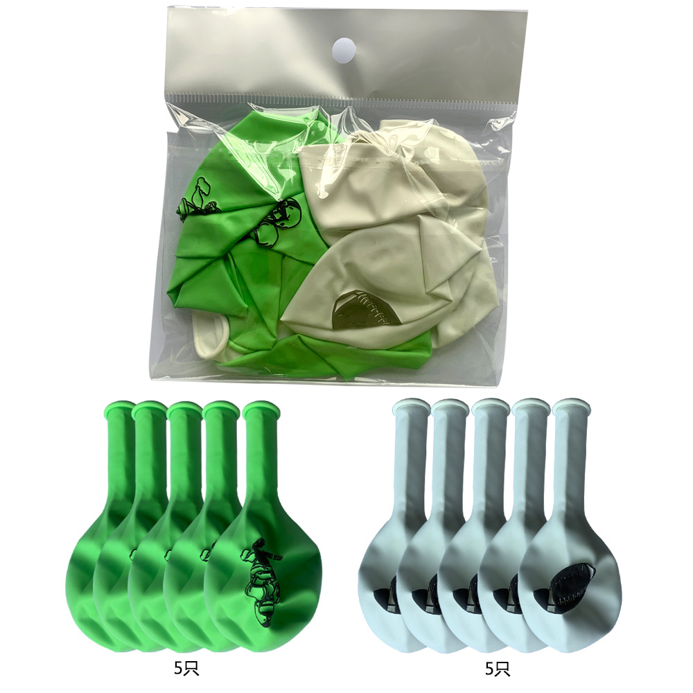 10er -einstellen partyballons, Rugby-Motto, fußBall-geburtstagsdekoration für mädchen und jungen , 12 -zoll-Latex-dekorationsbälle, aufblasbares spielzeug