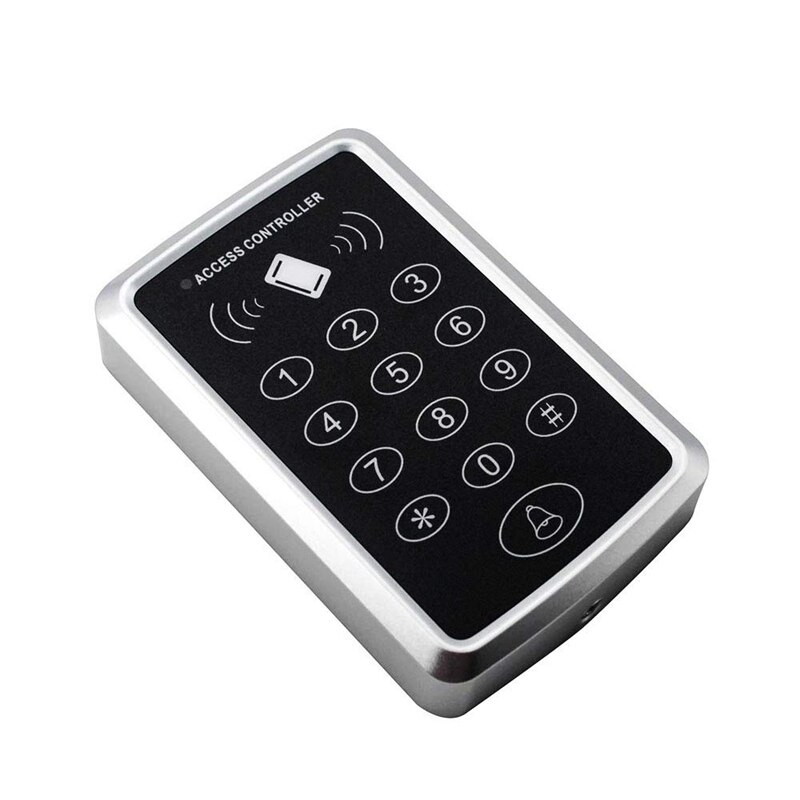 Door Access Control System, 125KHz RFID EM ID Stand-Alone Password Keypad with RFID Key Fobs Keychains for Home Security