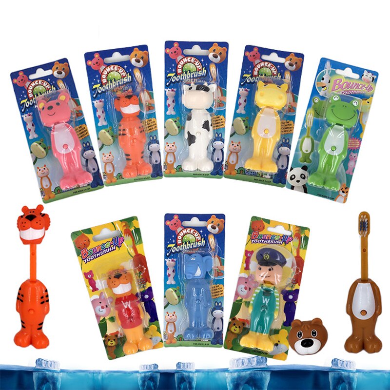 Bebê escova de dentes de silicone crianças animal escova de dentes telescópica cerdas macias escova de dentes boca limpa mordedor formação