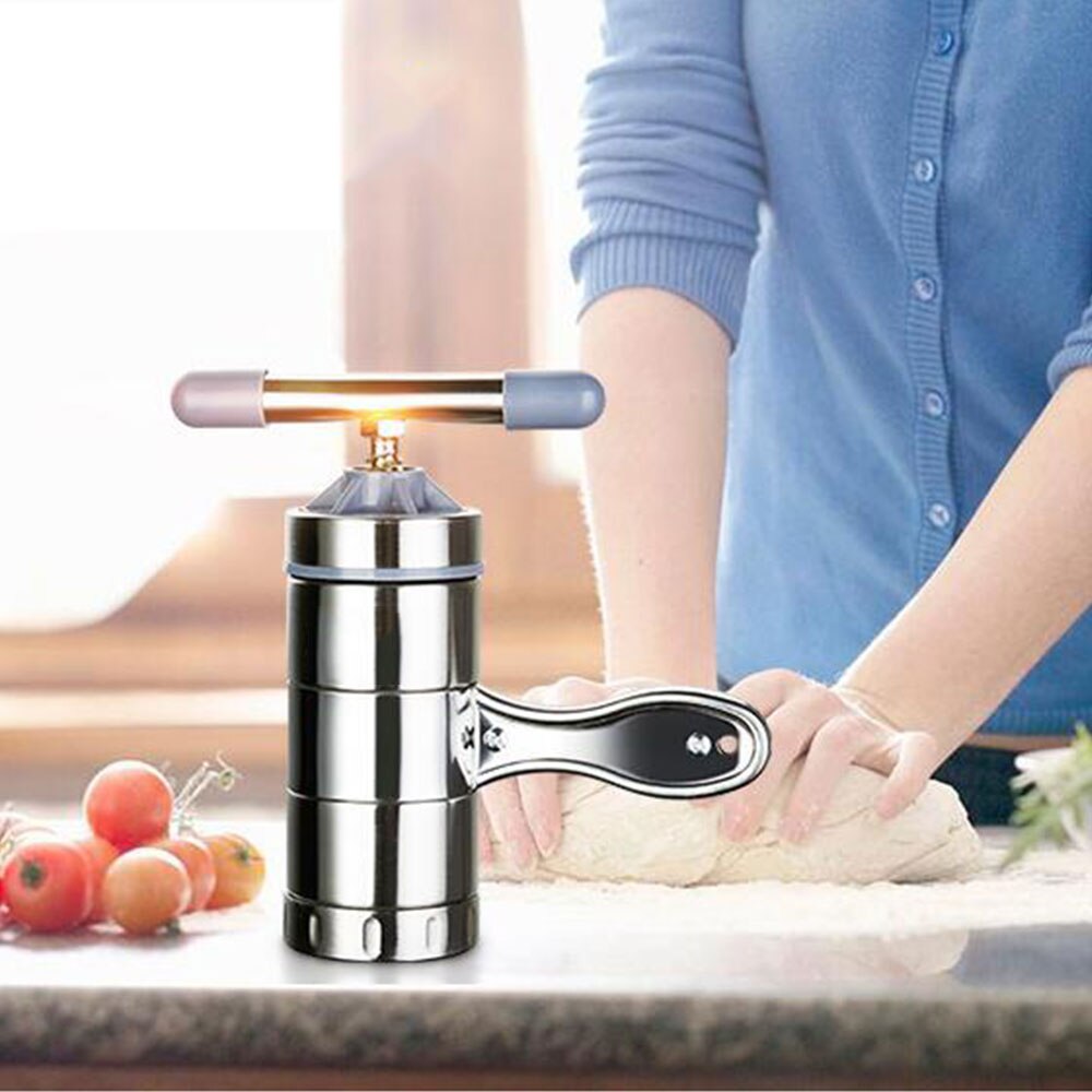 Stainless Steel Manual Noodle Pasta Maker Press Spaghetti Kitchen Tool Mould Stainless steel