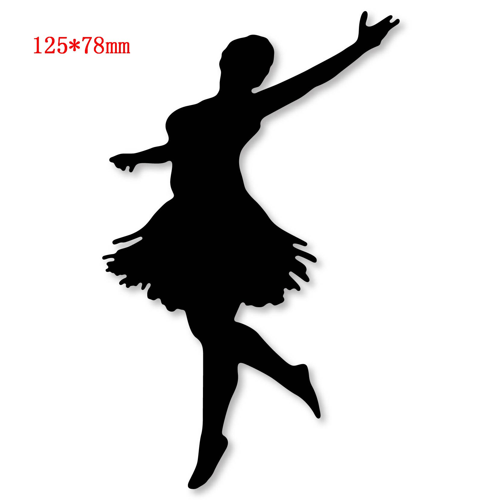 Ballet Dancer Frame Christmas Dies Girl Craft Metal Cutting Dies for DIY Scrapbooking Card Making Embossing Die Cut: b