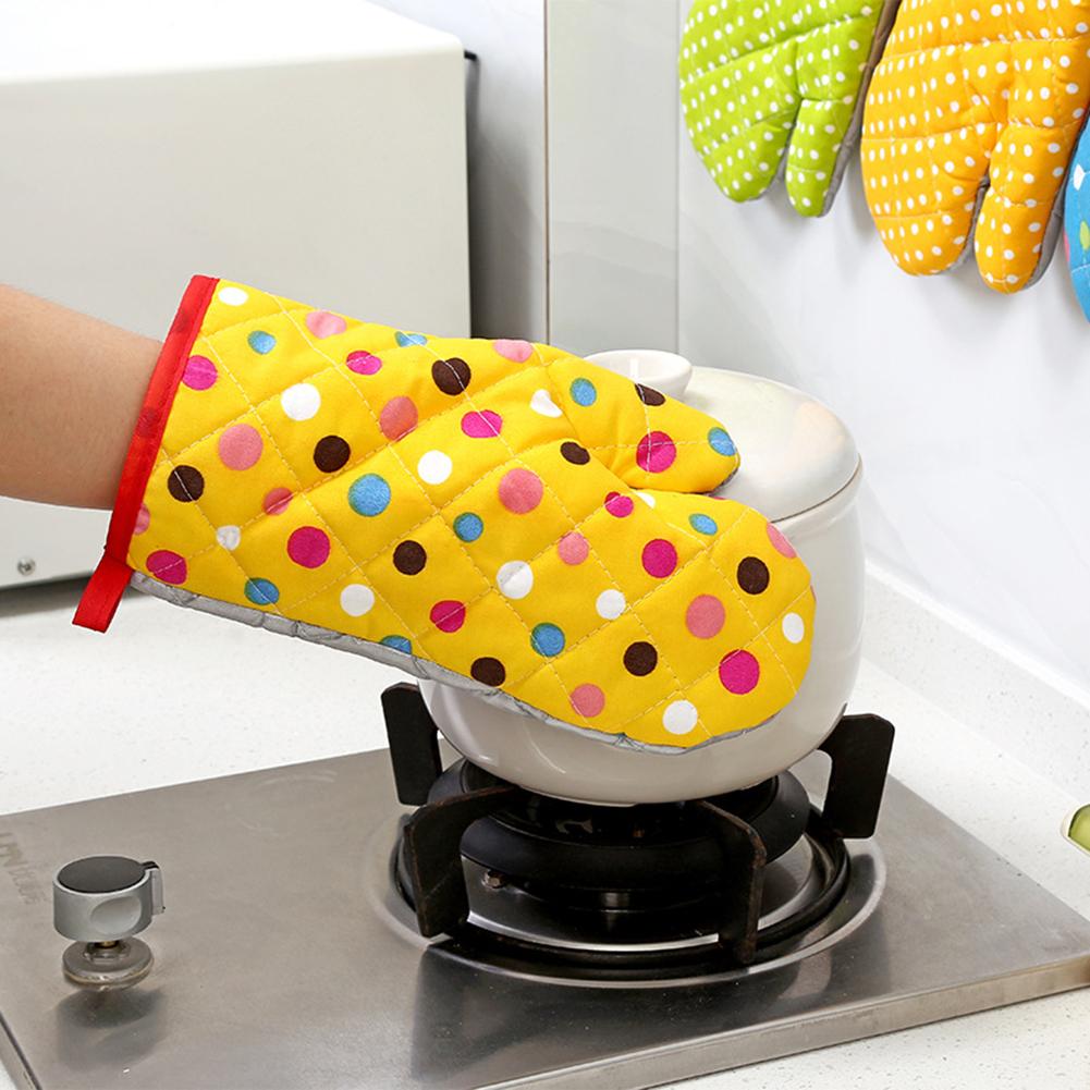 1Pc Thermische Geïsoleerde Hittebestendige Ovenwant Verdikte Handschoen Keuken Bakken Tool antislip hoge temperatuur anti oven Handschoen