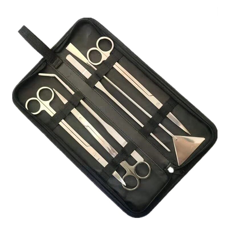 Aquarium Tank Tools Aquarium Scissor Tweezers Tool Stainless Steel Aquatic Plants Set Tank Accessories for Plants and Fish: 6pcs