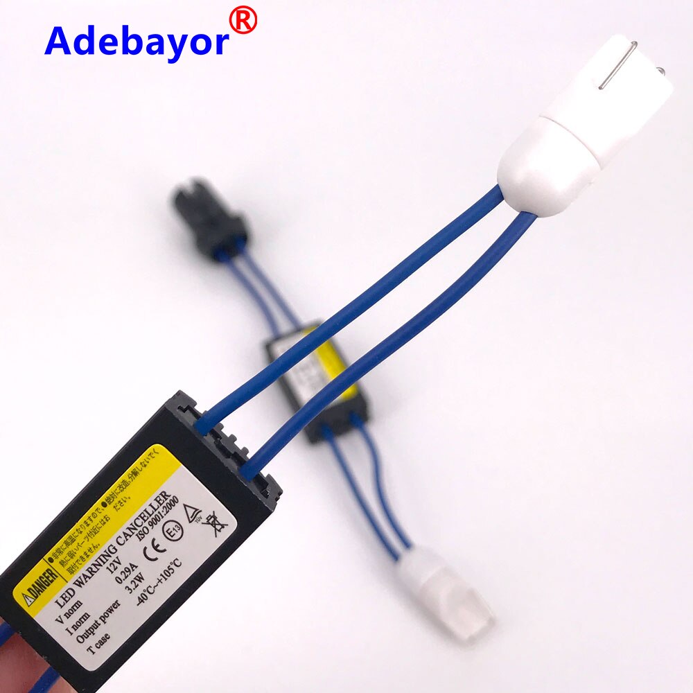 2 stk  t10 canbus feilfri motstand ledet dekoder advarsel feil kansellerer  t15 w5w led pærer