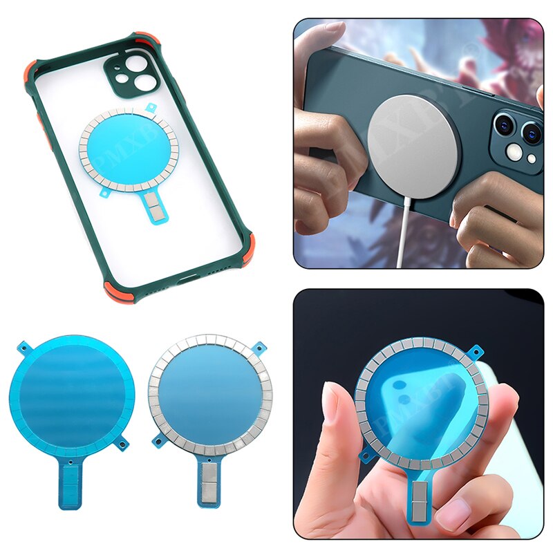 Accesorios magnéticos absorbentes para iPhone, funda magnética para teléfono móvil iPhone 12 11 pro max XS XR 8