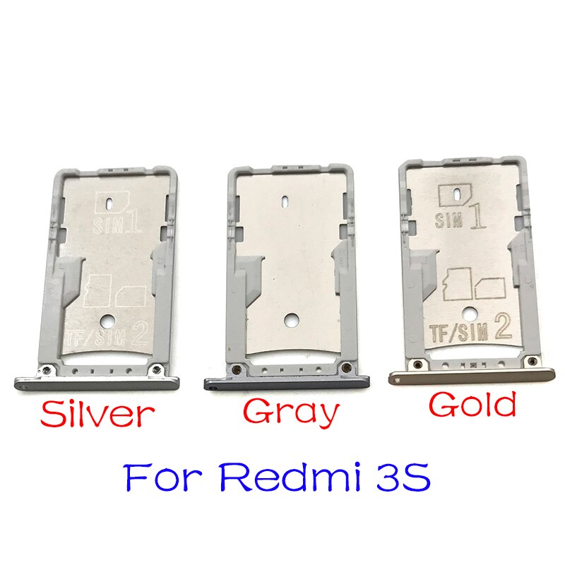 SIM Card Holder Tray Slot Holder Adapter For Xiaomi Redmi 3S 4 4A Note 4X Pro