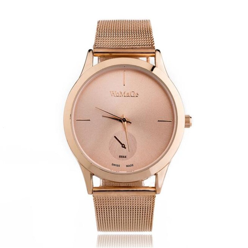 Alloy Belt Mesh Watch Unisex Women's watches Minimalist Style Quartz Watch relogio feminino saat Watches for women: C