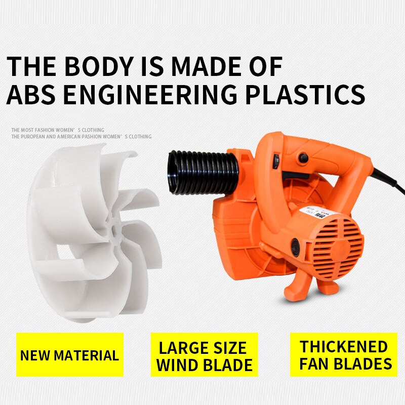 1280W slotting machine vacuum cleaner dust blower industrial dust collector blower wall polishing machine general suction fan